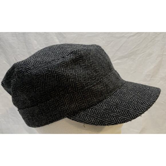 Women Polo Hat Men Authentic Goods U.S. Assn. Gray Tweed Breton Superior Quality - Picture 3 of 9